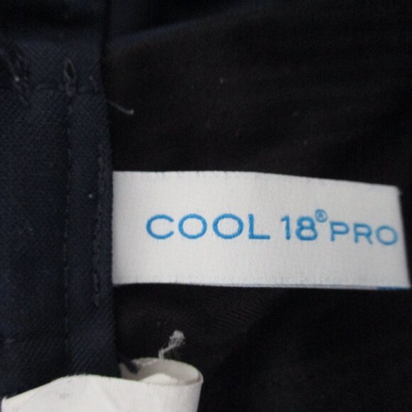Haggar Cool 18 Pro Pleated Front Mens Blue Expandable Waist Golf Short Pant- 32W - Picture 2 of 2